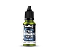 Createx Vallejo Peinture métallique True Metallic 175 – Aérographe – Vert Ambre 18 ml