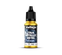 Createx Vallejo Peinture métallique True Metallic Jaune radieux 18 ml – Pour aérographe