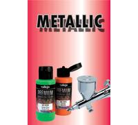 Vallejo Premium Airbrush Acrylic Acrylique Aérographe 62044 Metallic Rouge 60ml