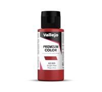 Vallejo Premium Color Peinture Acrylique Rouge Vif pour Aérographe - Résistance à la Manipulation et aux Impacts - Série Premium