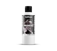 Vallejo Primer de Surface Acrylique Blanc 200 ml - Finition Mate pour Aérographe - Séchage Rapide et Adhérence Optimale pour Figurines et Maquettes