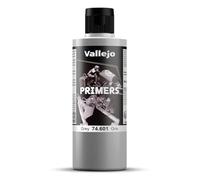 Vallejo Primer de Surface Gris 200 Ml - Imprimé Acrylique Mat pour Aérographe - Séchage Rapide et Adhérence Optimale pour Figurines et Maquettes.