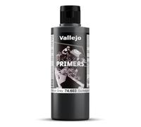 Vallejo Primers Peinture Acrylique Dunkelgrau RAL7021 Séchage Rapide pour Aérographe Modélisme et Figurines 200 ml