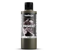 Vallejo Primers Peinture Acrylique Olive Drab Séchage Rapide, 200ml. pour Aérographe pour Maquettes et Figurines