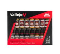 Createx Vallejo Set de peinture Game Color 72189 Leather & Metal 16 x 18 ml
