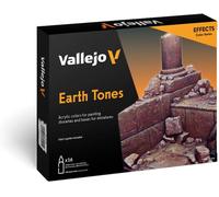 Vallejo 70141 Colorant pour modélisme ferroviaire sable, blanc, ocre, beige, vert-marron, pierre, vert-gris, violet, sable jaune
