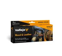 Createx Vallejo Acryliques « Bois et cuir » modèle Couleur Lot
