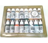 Vallejo val899 Peinture Model Color WWII Allemand Camouflage Peinture acrylique - Couleurs assorties (Lot de 16)