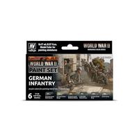 VALLEJO - Set De Peinture Wwii Infanterie Allemande Vallejo|6x17ml|70206| Maquette Char Promo