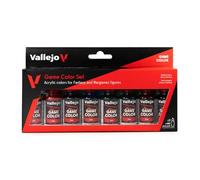 Createx Vallejo Set peinture acrylique Game Color – 8 encres transparentes 18 ml avec compte‑gouttes