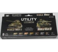 Createx Vallejo Kit de peinture pour modélisme World War II & III 070201 – Lot 8 x 17 ml