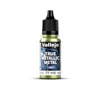 Vallejo True Metallic Metal 77115 (Light) Amber Green (18ml)