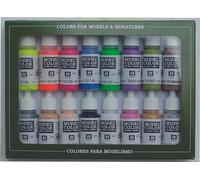 Vallejo val899 Peinture Model Color Wargames (Film) spécial peinture acrylique - couleurs assorties (Lot de 16)