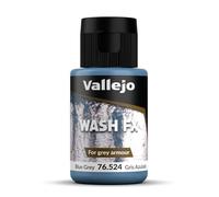 Vallejo Wash Acrylique Gris Azulé 35 Ml - Lavage à Base d'Eau pour Ombres et Lumières sur Figurines et Maquettes. Finition Mate.