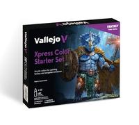 Vallejo Kit de démarrage Xpress Color 72209 – 12 x 18 ml, figurine, pinceau, manuel
