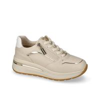 Valleverde Baskets femme V35301Z en cuir blanc ou dune chaussures décontractées confortables, légères et flexibles, idéales pour le printemps et l'été, dune, 39 EU