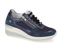 Valleverde Baskets femme VVCA154W en cuir royal ou sable chaussures décontractées confortables, légères et flexibles, idéales pour le printemps et l'été, Bleu roi, 40 EU