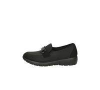 Valleverde Mocassins Femme 26501 Tissu Noir Chaussures Casual, Noir , 36 EU