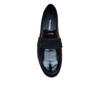 Valleverde Mocassins Femme VS10309AE Cuir Noir Chaussures Casual, Noir , 39 EU