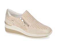 Valleverde Mocassins femme VVCA152W en cuir royal ou ivoire chaussures décontractées confortables, légères et flexibles, idéales pour le printemps et l'été, ivoire (ral 1013), 37 EU