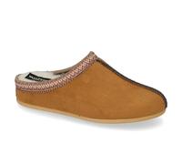 Valleverde Sandales d'hiver pour femme avec semelle intérieure en pure laine, 26250, cognac, 37 EU