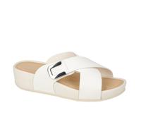 Valleverde Sandales pour femme V605UF en cuir beige ou cuir ou blanc, chaussures décontractées confortables, légères et flexibles, idéales pour le printemps et l'été, Blanc, 36 EU