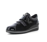 Valleverde VD205F Suede Noir Sneakers Confort pour Femme en Naplak et Nubuck avec déchirure, Noir , 38 EU