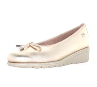 Valleverde VS10330 Nappa Platine Ballerines compensées pour femme en cuir, Platine, 39 EU