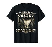 Valley of Shadow Psaume 23:4 Christian Design T-Shirt