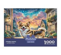 Vallhund suédois Jigsaw Puzzle 1000 Pièces pour Les Adultes Jeu De Puzzle pour Le Tout pour Les Femmes, Cadeaux pour Les Hommes 100% Carton Recyclé Puzzle Décoratif 70x50cm/1000pcs