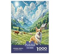 Vallhund suédois Puzzle 1000 Pieces Cadeau Unique Jeu Éduchatif Challenge Toy À De Qualité Supérieure Peinture Art pour Adultes Enfants 38x26cm/1000pcs