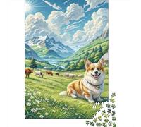 Vallhund suédois Puzzle 1000 Pièces Educa Jouet en Bois Divertissement Créatif De l'art De La Décoration Jeu Éduchatif Challenge Toy Adultes & Enfants des 14 Ans 1000pcs (75x50cm)