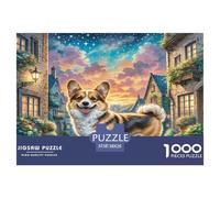 Vallhund suédois Puzzle Amusant Jeu De Société Adulte Pièces Parfaitement Assorties 1000 Pièces Cute Animaux Casse-tête Qualité Premium pour Adultes 38x26cm/1000pcs