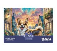 Vallhund suédois Puzzle Défi De 1000 Pièces Qualité Supérieure, Créativité, Jeu De Puzzle Difficile, Cadeau De Noël pour Filles/garçons, Adultes Et Personnes De Plus De 14 Ans 70x50cm/1000pcs
