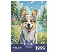 Vallhund suédois1000 Pièces Amateurs De Puzzles pour Adultes De Jeu pour Adultes Parfaitpourla Détente Paysagedes QuatreSaisons 38x26cm/1000pcs