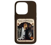 Valloween Figurine fantôme et Robe de cérémonie Coque pour iPhone 14 Pro