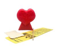 Valmoni Sport Bougie cœur rouge rituel pétition amour couple parchemin amarre conjure voile 9 cm Amar Union Union
