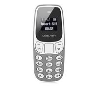 Valmoni Sport Mini téléphone portable avec double SIM et changeur de voix Distorsion L8STAR minuscule nain le plus petit du monde (gris)