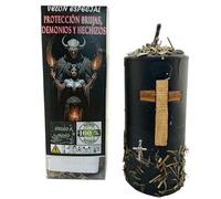 Valmoni Voile de protection sorts, sorcières et démons Herboricole consacré avec amulette naturelle Mauvais œil Bougie Rituel Energies négatives