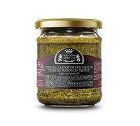 Valnerina Tartufi Pesto alla Genovese avec Truffe Noire d'Été | Sauce Prête Assaisonnement pour Pâtes | Spécialités Gastronomiques | Pot 180 gr.