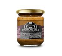 Valnerina Tartufi Pesto Rouge avec Truffe Noire Été | Sauce Prête Assaisonnement pour Pâtes | Spécialité Gastronomique | Pot 180 gr.