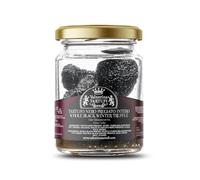 Valnerina Tartufi Truffe Noire Précieuse Hiver Entière | Extra Premier Choix, Naturelle, Artisanale et Italienne Conservée En Saumure | Pot 50 Gr.