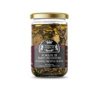 Valnerina Tartufi Truffes D'été Noire À Écailles Pot 250 Gr | Truffe À Tranches, Lamelles, Carpaccio, Naturelle, Artisanale et Italienne Conservée Dans De L'huile D'olive Extra Vierge Evo