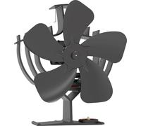 Valo VK000603 Ventilateur silencieux pour poêle Noir 19,7 x 10,9 x 22,8 cm