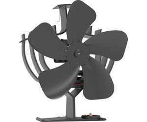 Valo VK000603 Ventilateur silencieux pour poêle Noir 19,7 x 10,9 x 22,8 cm