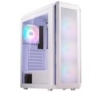Valor Air Plus Châssis PC mi-tour inclus, 4 ventilateurs ARGB, blanc - VALORAIRPLUSMTA-WHCWW