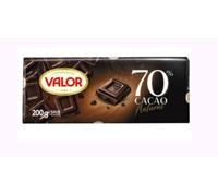 Valor Chocolat Noir 70% Cacao, 2 Tablettes de 200g, Intense et Fondant