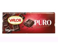 Valor Chocolat Puro, Tablette de Chocolat Noir ou Lait, 300g, Format Familial