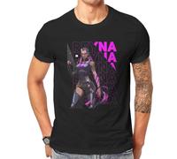 VALORANT Game Reyna Tshirt Top Graphic Men Vintage Punk Summer Men's Clothing Cotton Harajuku T Shirt Black M