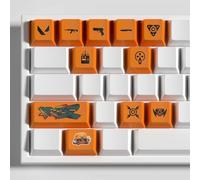 Valorant Raze 11 Capuchons de Touches Profil OEM Ergonomique, Matériau PBT OEM Profile Dye Sublimation Disposition, Compatible avec la Plupart des Claviers Mécaniques (5)